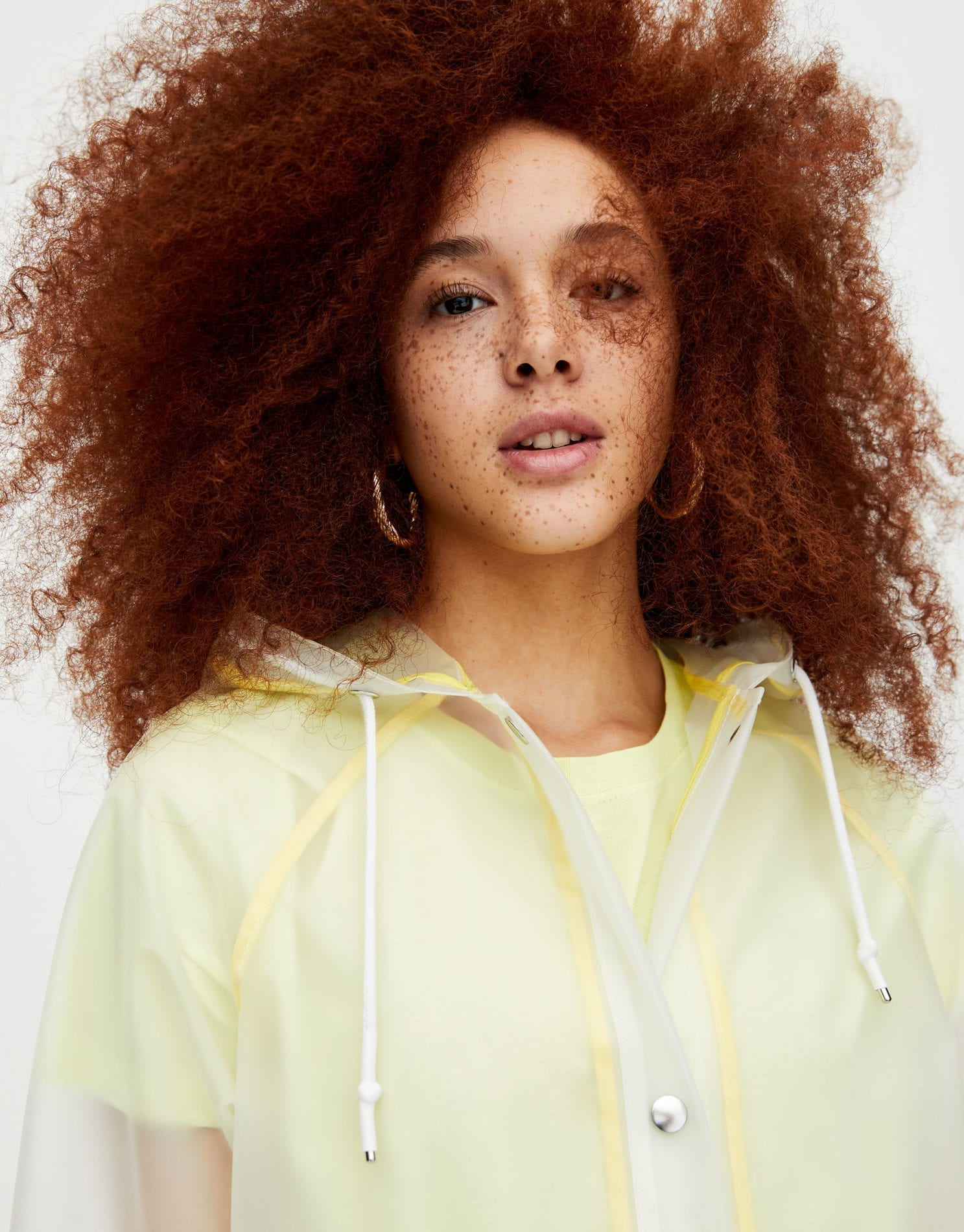 Colour Block Raincoat with Hood – Image 3